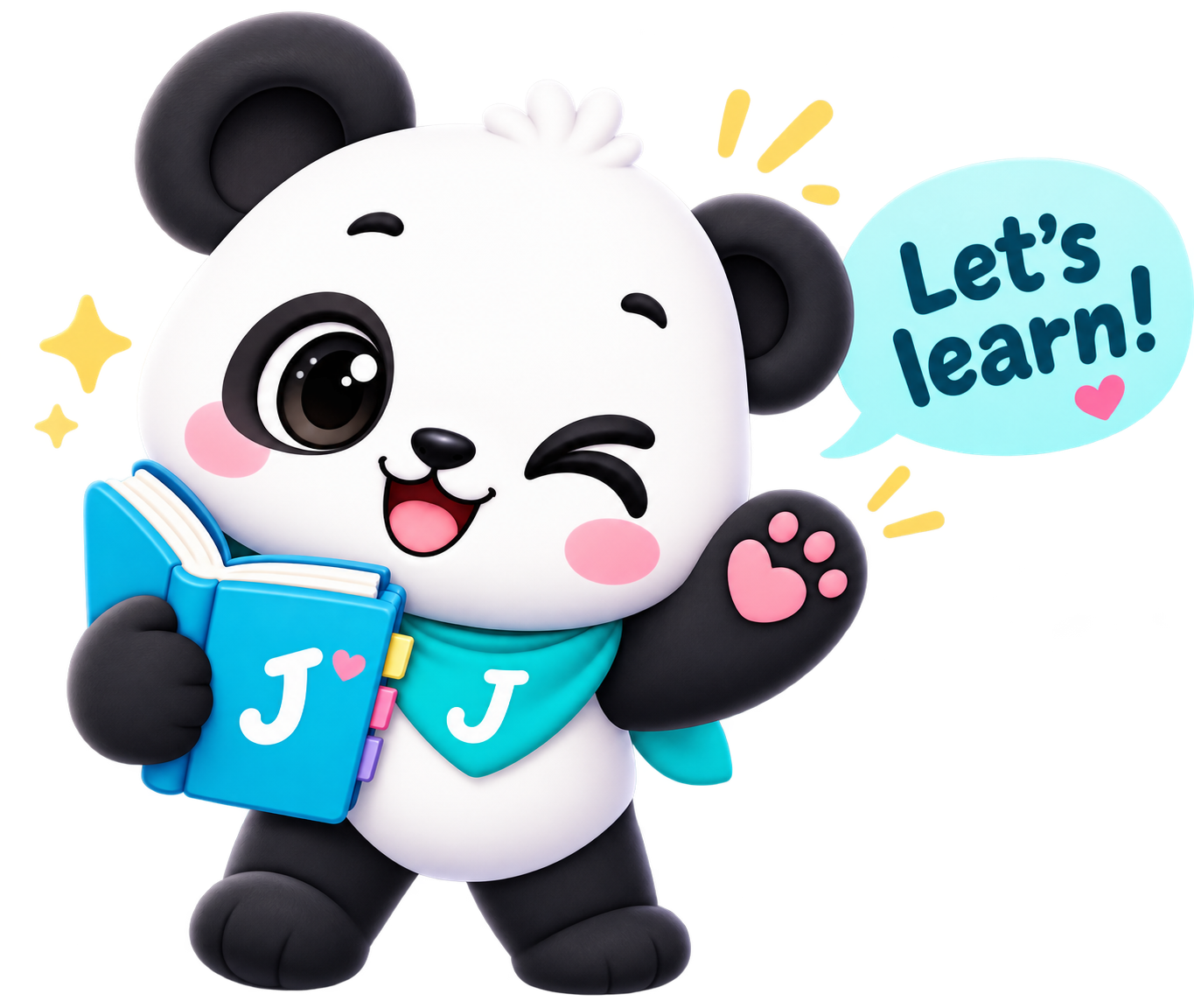 JiaJia si panda mengenyit mata dengan gembira